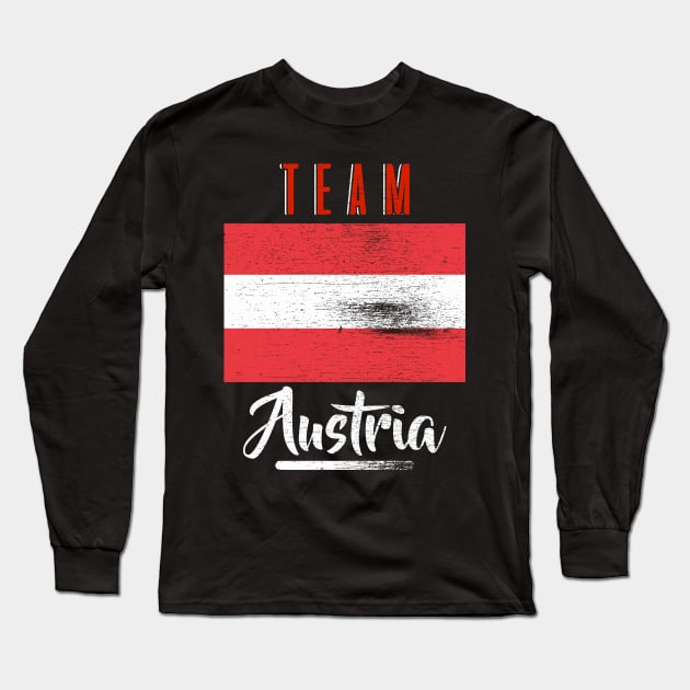 Team Austria - Prou Austrian Flag Gift Long Sleeve T-Shirt by biNutz